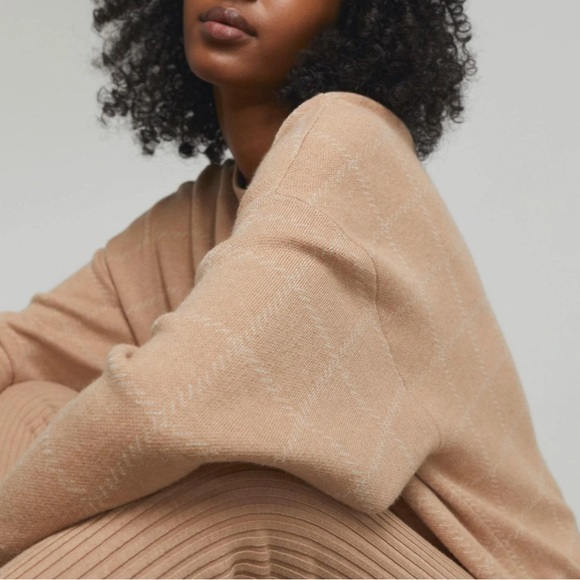 Lunya Cozy Cotton Silk Pullover in Tranquil Tan Medium Large $218 - Picture 6 of 6